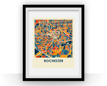 Charger l'image dans la galerie, Rochester Map Print - Full Color Map Poster
