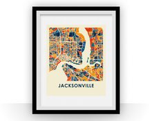Charger l'image dans la galerie, Jacksonville Map Print - Full Color Map Poster
