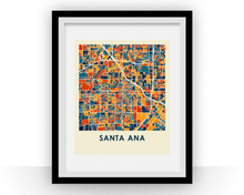 Charger l'image dans la galerie, Santa Ana Map Print - Full Color Map Poster
