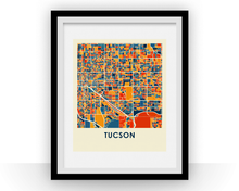 Charger l'image dans la galerie, Tucson Map Print - Full Color Map Poster

