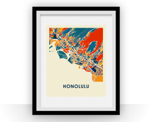 Load image into Gallery viewer, Honolulu Map Print - Full Color Map Poster
