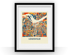 Charger l'image dans la galerie, Affiche cartographique de Louisville - Style Chroma
