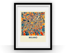 Charger l'image dans la galerie, Milan Map Print - Full Color Map Poster

