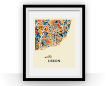 Load image into Gallery viewer, Lisbon Map Print - Full Color Map Poster
