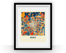 Charger l'image dans la galerie, Affiche cartographique de Reno - Style Chroma

