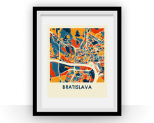 Load image into Gallery viewer, Bratislava Map Print - Full Color Map Poster
