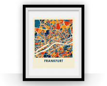 Load image into Gallery viewer, Frankfurt Map Print - Full Color Map Poster
