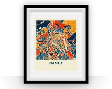 Charger l'image dans la galerie, Affiche cartographique de Nancy - Style Chroma
