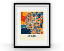 Charger l'image dans la galerie, Affiche cartographique de Boulder - Style Chroma

