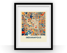 Charger l'image dans la galerie, Indianapolis Map Print - Full Color Map Poster
