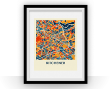 Load image into Gallery viewer, Kitchener Ontario Map Print - Full Color Map Poster

