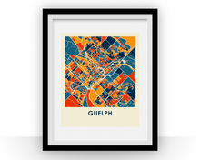 Load image into Gallery viewer, Guelph Ontario Map Print - Full Color Map Poster
