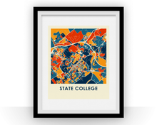 Charger l'image dans la galerie, Affiche cartographique de State College - Style Chroma

