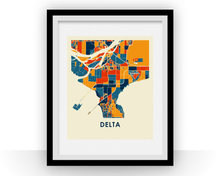 Load image into Gallery viewer, Delta British Columbia Map Print - Full Color Map Poster
