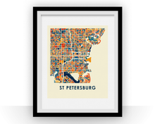 Charger l'image dans la galerie, St Petersburg Florida Map Print - Full Color Map Poster
