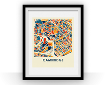 Load image into Gallery viewer, Cambridge MA Map Print - Full Color Map Poster
