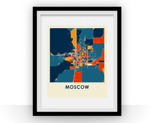 Charger l'image dans la galerie, Affiche cartographique de Moscow ID - Style Chroma

