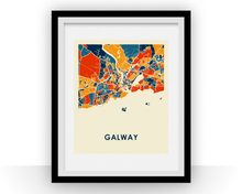 Load image into Gallery viewer, Galway Map Print - Full Color Map Poster
