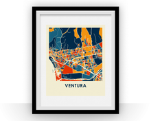 Charger l'image dans la galerie, Affiche cartographique de Ventura - Style Chroma

