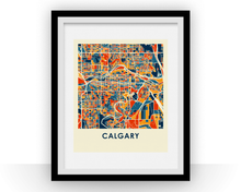 Charger l'image dans la galerie, Affiche cartographique de Calgary - Style Chroma
