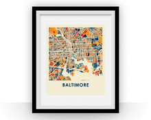 Load image into Gallery viewer, Baltimore Map Print - Full Color Map Poster
