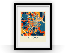 Charger l'image dans la galerie, Affiche cartographique de Missoula - Style Chroma
