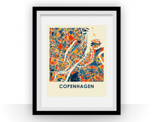 Charger l'image dans la galerie, Copenhagen Map Print - Full Color Map Poster
