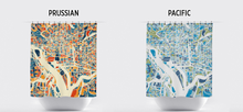 Load image into Gallery viewer, Washington DC Map Shower Curtain - usa Shower Curtain - Chroma Series
