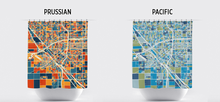 Load image into Gallery viewer, Fresno Map Shower Curtain - usa Shower Curtain - Chroma Series
