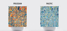 Load image into Gallery viewer, Wichita Map Shower Curtain - usa Shower Curtain - Chroma Series
