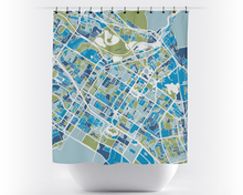 Load image into Gallery viewer, Fremont Map Shower Curtain - usa Shower Curtain - Chroma Series
