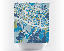 Charger l'image dans la galerie, Rideau de douche cartographique de Florence
