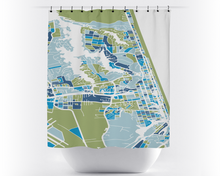 Load image into Gallery viewer, Virginia Beach Map Shower Curtain - usa Shower Curtain - Chroma Series
