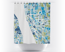 Charger l'image dans la galerie, Rideau de douche cartographique de Liverpool
