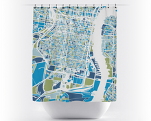 Charger l'image dans la galerie, Rideau de douche cartographique de Philadelphie
