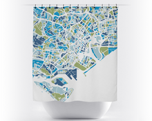 Charger l'image dans la galerie, Rideau de douche cartographique de Singapour
