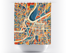 Charger l'image dans la galerie, Kansas City Map Shower Curtain - usa Shower Curtain - Chroma Series
