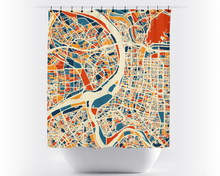 Charger l'image dans la galerie, Taipei Map Shower Curtain - taiwan Shower Curtain - Chroma Series

