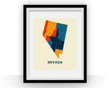 Charger l'image dans la galerie, Nevada Map Print - Full Color Map Poster
