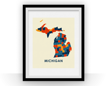 Charger l'image dans la galerie, Michigan Map Print - Full Color Map Poster
