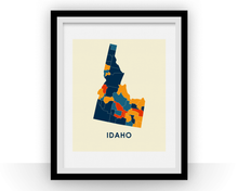 Charger l'image dans la galerie, Idaho Map Print - Full Color Map Poster
