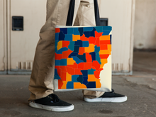 Load image into Gallery viewer, Arkansas Map Tote Bag - AR Map Tote Bag 15x15
