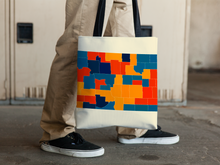 Load image into Gallery viewer, North Dakota Map Tote Bag - ND Map Tote Bag 15x15

