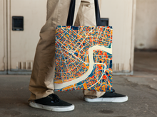 Load image into Gallery viewer, New Orleans Map Tote Bag - No Map Tote Bag 15x15
