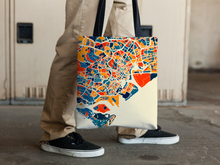Load image into Gallery viewer, Singapore Map Tote Bag - Malay Peninsula Map Tote Bag 15x15
