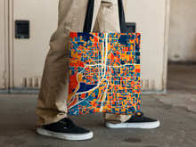 Load image into Gallery viewer, Grand Rapids Map Tote Bag - Michigan Map Tote Bag 15x15
