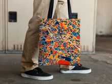 Load image into Gallery viewer, Berlin Map Tote Bag - Germany Map Tote Bag 15x15
