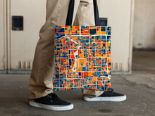 Load image into Gallery viewer, Beijing Map Tote Bag - China Map Tote Bag 15x15

