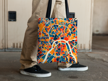 Load image into Gallery viewer, Moscow Map Tote Bag - Russia Map Tote Bag 15x15
