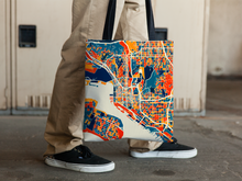 Load image into Gallery viewer, San Diego Map Tote Bag - California Map Tote Bag 15x15

